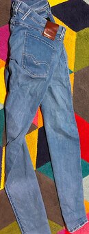 REPLAY ANBASS  W 34  L SKINNY SLIM PÁNSKÉ DENIM JEANS-RIFLE - 4