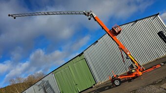 Stavební výtah BÖCKER 31m, kloub 11m - motor HONDA - CZ SPZ - 4