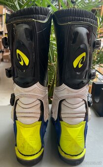 128. Moto boty FORMA PILOT fluo žluto/bílo/modré 46 - 4