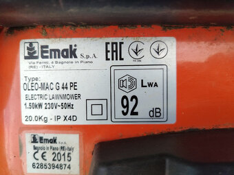 elektrická sekačka Oleo-Mac - 4