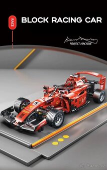 Stavebnice F1 červená, kompatibilní s LEGO - 4
