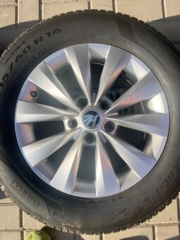 Originál alu kola CASTOR 6J 16x16 ET43 s pneu 215/60 16 - 4