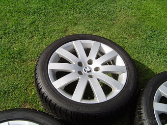 4 XZIMNÍ HLINÍKOVÁ KOLA ŠKODA OCTAVIA III..205/50 R17 - 4