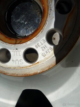 ALU KOLA 5x100 OCTÁVIA 1,GOLF 4,SEAT, ZÁNOVNÍ 195/65R15 - 4
