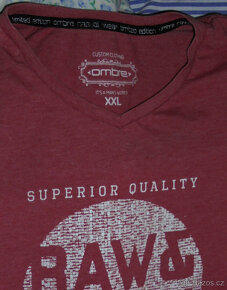 Trička XL, XXL a 3XL - různé druhy - 4