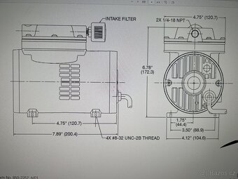 Bezolejový kompresor/ vývěva - 4