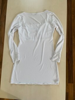 Delší top s řesení a stříbřením, vel M i méně volně, Exclus - 4