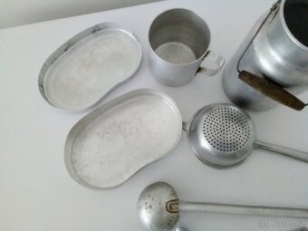 Hliníkové, staré, nádobí - 4