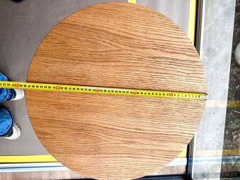 Konferencni stolek, kov, Dub masiv - 4