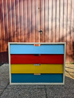 Jedinečný Retro plechový botník barevný - 4