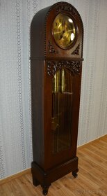 Starožitné podlahové hodiny Hearwina 1920 - dub - 4