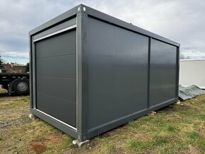 Stavební Buňka/ kontejner 6m3m - Sekční vrata - záruka - 4