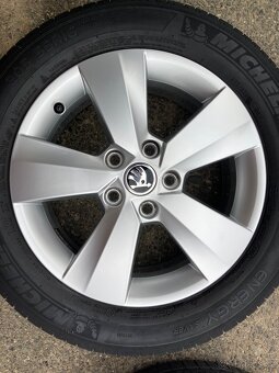 Alu 5x112 r16,Škoda Octavia 3,205/55 16-pekne - 4