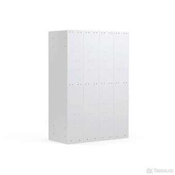 Boxová šatní skříň CLASSIC – 4 sekce, 12 boxů, uzamykatelné - 4