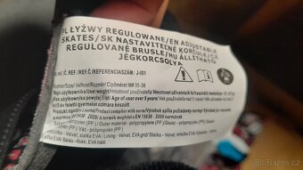 Dětské rostoucí brusle vel.35-38 - 4