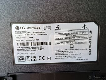 LG 43QNED86A6C-necelé 4 týdny od koupě - 4