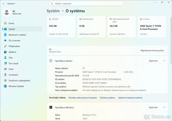 Herní PC - Ryzen 7, 16GB RAM, 1TB NVME, 6650XT 8GB, WIN11 - 4