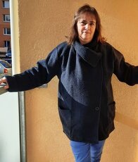 Kabát z valchovaného lodenu sleva 50% - 4