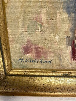 Obraz Květiny -olejomalba na plátně autorka: M.Vodičková - 4