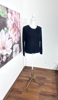 Kašmírový cropped svetr Blue motion - 4