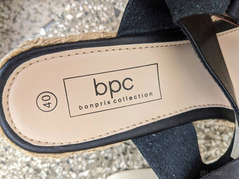 Dámské sandály/espadrilky s podpatkem vel. 40 značky Bonprix - 4