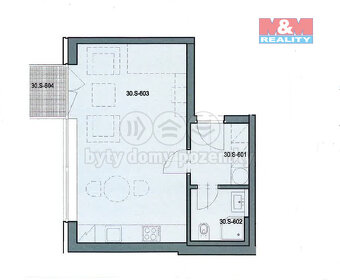 Pronájem ateliéru 1+kk/B,G, 34 m2, ul. Radlická, Praha 5 - 4