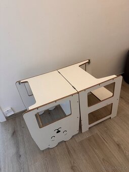 Učící věž pro děti Craffox (bílý medvěd) - 4