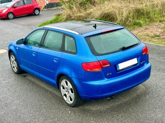 Audi A3 2.0 TDI 103kw 2007 2.majitel, Panorama, Modrá Sprint - 4