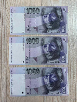Slovenské bankovky (5000, 1000, 500, 200, 100, 50, 20 ) - 4