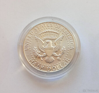 Americký stříbrný půldolar – Kennedy 1964 – ryzost 900/1000 - 4