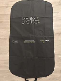 Šedý vlněný oblek Marks & Spencer s obalem - 4