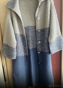 Damsky dlouhý Pletený kabát - 4