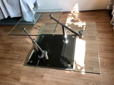 Designový konferenční skleněný stolek - 4