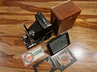 Historický měchový fotoaparát Voigtländer IBSOR D.R.P 1920 - 4