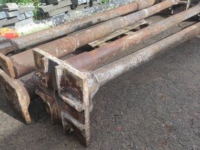 Staré železné sloupy, litinové sloupy, sloup, 5 ks - 4