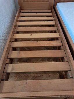 2 postele z masivu 80 x 200cm - 4