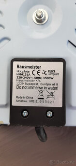Plotýnkový vařič Hausmeister - 4