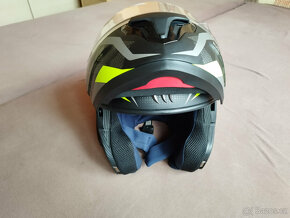 Vyklápěcí Moto přilba helma MT Atom Divergence Grey - 4