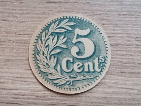 Francie 2 papírové lokální válečné nouzové mince 1915 - 4