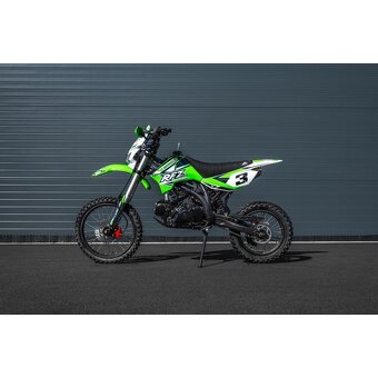 Pitbike Leramotors Jaguar 125ccm, kola 17/14, zelená - 4