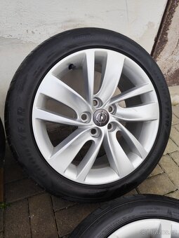 ALU 5x120 r18 OPEL + LETNÍ PNEU - 4