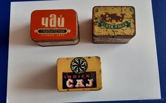 Staré žiletky, krabičky na čaj, geha, mýdlenka - 4