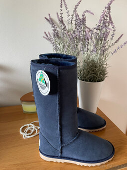 Nové modré kožené válenky sněhule boots UGG vel. 39 - 4