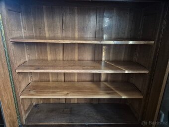 Prosklená starožitná skříň / knihovna / skleník / vitrína - 4