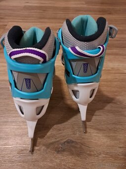 Dívčí lední stavitelné brusle vel. 35-38, jako nové - 4