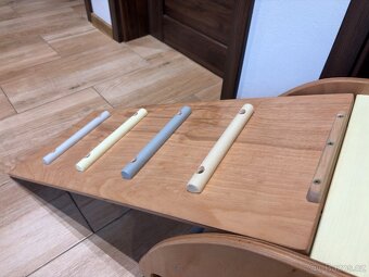 Dřevěná houpačka, klouzačka Montessori - 4