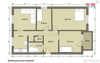 Prodej bytu 4+1, 74 m², Sokolov, ul. Lidické nábřeží - 4