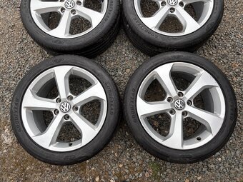 Alu orig letni sada VW Brooklyn 5x112 7,5J ET49 225/45 R17 - 4