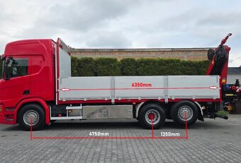 9257 - Scania R500 - 6x2 - Valník + HR-HMF 2120K5 – EURO 6 - 4