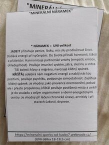 Náramek z minerálů s perlami - 4